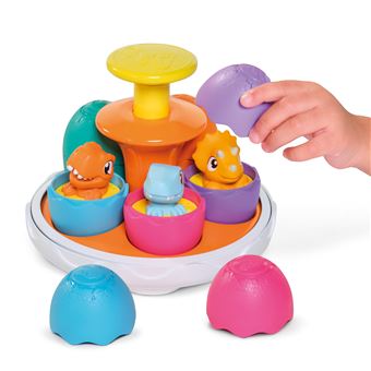 Jeu d'éveil Tomy Toupie Dino Tourne et Pop