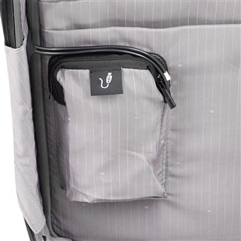 Valise cabine Delsey Securitime Zip 55 cm Gris