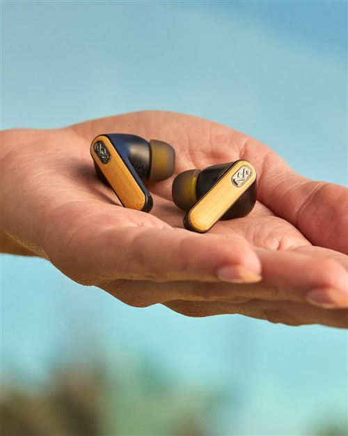 Écouteurs Bluetooth House Of Marley Liberate Air, Noir/bois, Sans Fil - Neuf Sous Emballage