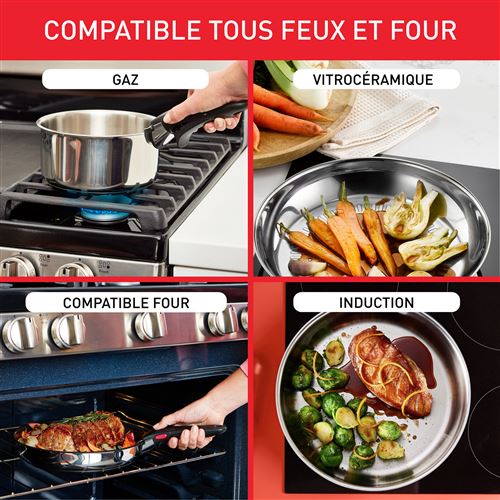 Mega Lot De Casseroles Et Poêles 17 Pièces – Compatible Induction, En Aluminium