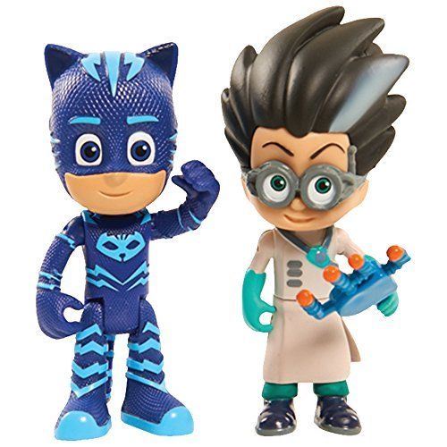 2 Figurines Pyjamasques Blister Yoyo et Romeo 7,5 cm