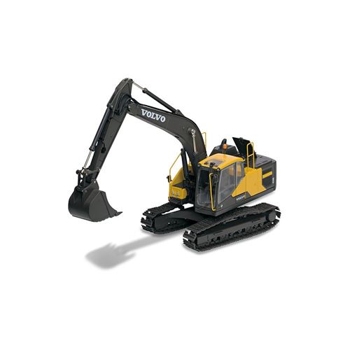 Pelleteuse bburago volvo e215c new holland 1:50 noir et jaune
