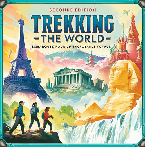 Jeu de stratégie Asmodee Trekking the World - vue 1