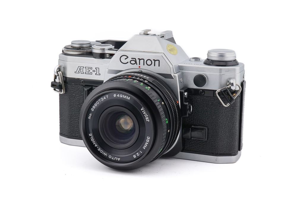 Canon AE-1 Noir 35mm – Testé OK – Révisé – Boîtier argentique vintage - Photo, audio & vidéo