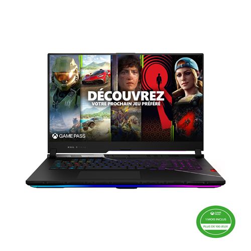 PC Portable Gaming Asus Rog Scar17-G733Zx-Kh004W 17.3" Intel Core i9 32Go Ram 1To SSD Nvidia Rtx 3080Ti Noir + 1 Mois D’Abonnement Xbox Game Pass Inclus À L’Achat De L’Appareil