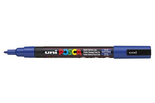 Posca posca marqueur &agrave; pigment pc-3m, bleu fonc&eacute; noir
