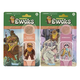 Hasbro Star Wars Vintage Collection – Wicket W. Warrick & Kneesaa, 2 Figurines