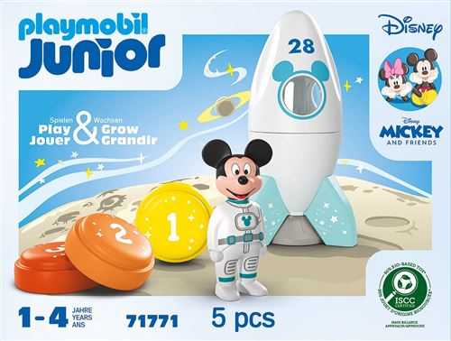 Playmobil Junior & Disney 71771 Mickey avec Sa Fusée