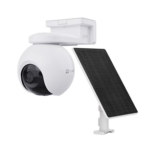 Ezviz Blanc Pack Caméra De Surveillance Connectée Eb8 Extérieur + Panneau Solaire 8W
