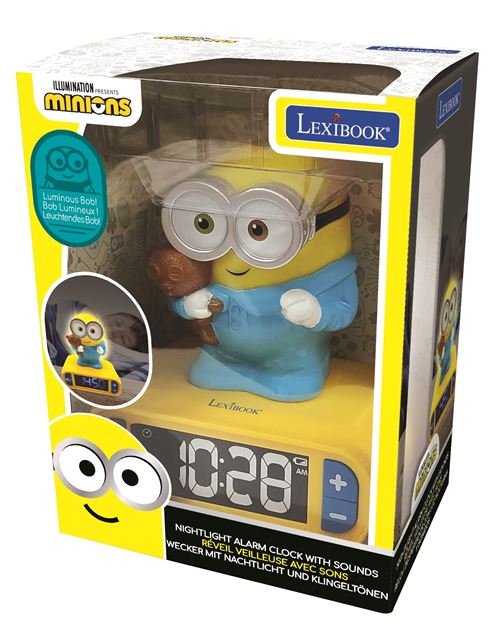 Joom Lexibook - Réveil Veilleuse Les Minions - Sons Et Mélodies, Écran Lcd Rétro-Éclairé Et Lumineux - Jaune Jaune - Image 3