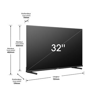 TV QLED Hisense 32A5KQ 80 cm Full HD Smart TV Noir