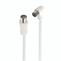 Câble antenne coaxial coudé Accsup 2 m Blanc