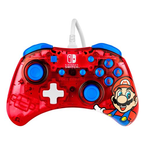 Manette gaming filaire pour Nintendo Switch Pdp Rock Candy Mini Mario