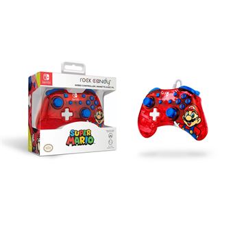 Manette gaming filaire pour Nintendo Switch Pdp Rock Candy Mini Mario