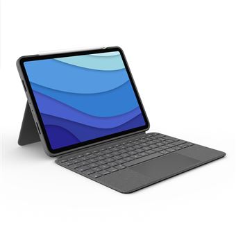 Etui clavier Logitech Combo Touch pour iPad Pro 11 pouces Bluetooth Gris - 1