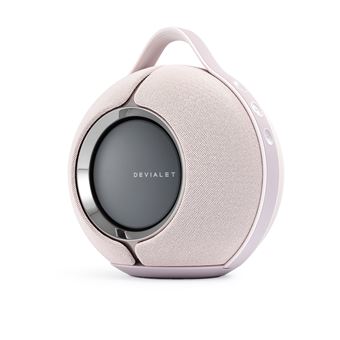 Enceinte sans fil portable Devialet Mania Sunset Rose inclus une station de charge sans fil