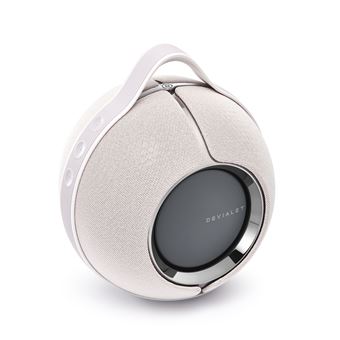 Enceinte sans fil portable Devialet Mania Sunset Rose inclus une station de charge sans fil