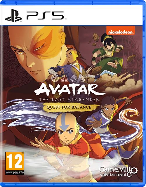Pochette avant du jeu Avatar The Last Airbender Quest for Balance PS5