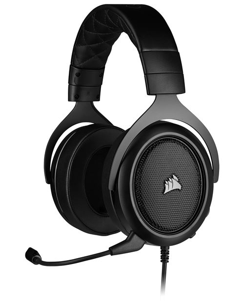 Casque Gaming Filaire Corsair Hs50 Pro Stéréo Noir Carbone Reconditionné à Neuf
