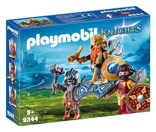 Playmobil Knights Les combattants nains 9344 Roi des nains