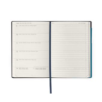 Agenda scolaire semainier Legami Notes Medium 12 x 18 cm 2021-2022 Bleu