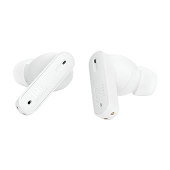 Ecouteurs sans fil Bluetooth JBL Tune Beam avec réduction active de bruit Blanc