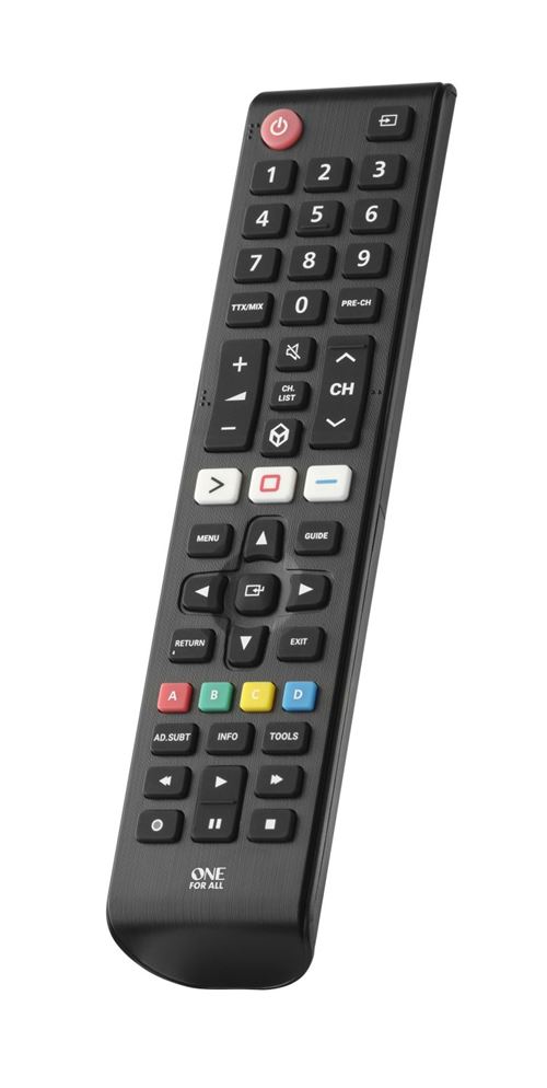 Télécommande de remplacement pour TV Samsung One for All URC4910 Noir