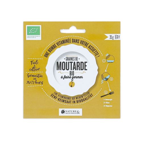 Graines de moutarde bio à faire germer