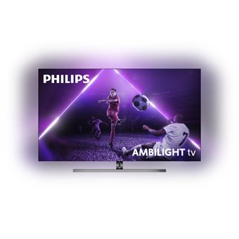 TV Philips Ambilight 55OLED856 55" 4K UHD OLED Android TV Gris métallique - 1