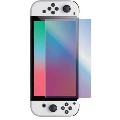 Protection d'écran en verre trempé filtre bleu 9 H pour Nintendo Switch OLED Muvit T Gaming Transparent