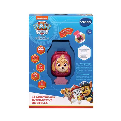 Jeu éducatif et électronique Vtech Pat Patrouille La montre interactive de Stella - Vtech