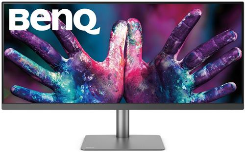 Benq Gris Foncé Ecran Pc Designvue Pd3420q - Pd Series - Écran Led - 34" - 3440 X 1440 Uwqhd @ 60 Hz - Ips - 400 Cd/M² - 1000:1 - Displayhdr 400 - 5 Ms - 2Xhdmi, Displayport, Usb-C - Haut-Parleurs