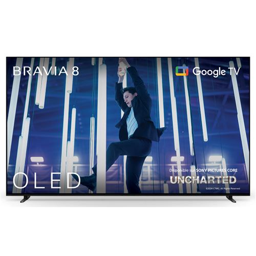 TV OLED Sony Bravia 8 65XR80 164 cm 4K UHD Google TV Noir
