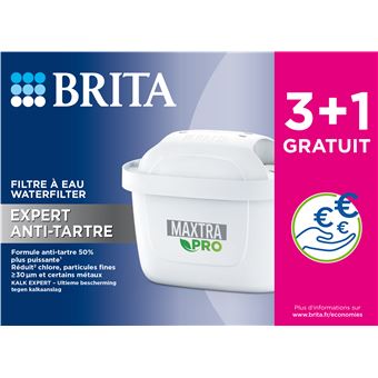 Brita Maxtra Pro Expert Anti-Tartre Cartouches Filtrantes Pack 6 Pièces
