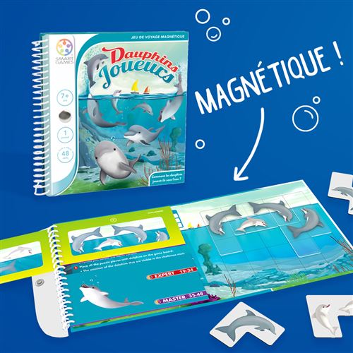 Smgm Jeu De Voyage Magnétique Smartgames Dauphins Joueurs