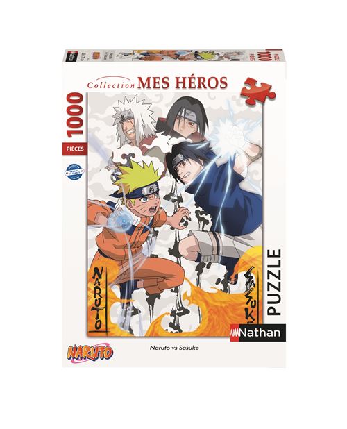 Nathan Vert Puzzle Naruto Vs Sasuke 1000 Pièces - Un Défi Captivant Pour Les Fans - Neuf - Image 3