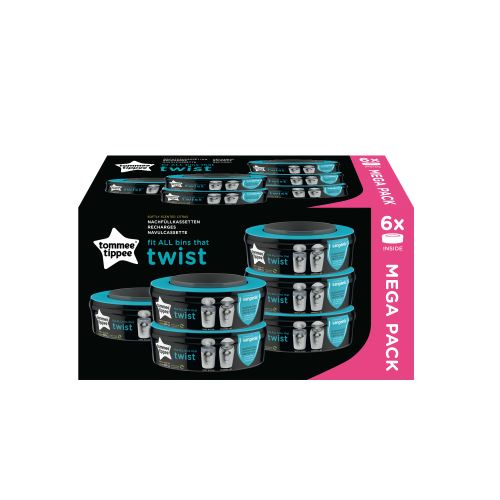 Sangenic Pack De 6 Recharges Poubelles Twist Et Click Tomme Tippee