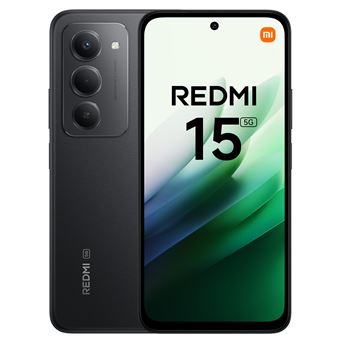 Smartphone Xiaomi Redmi 15 6,9” 5G Double nano SIM 256 Go Midnight Black - 1