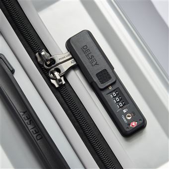 Valise Trunk Delsey Securitime Zip 73 cm Gris