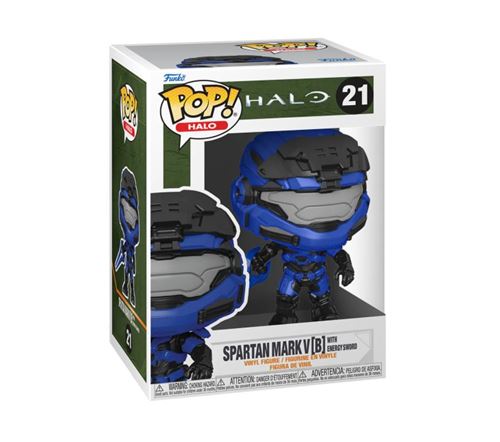 Figurine Funko Pop Halo Infinite Spartan Mark V B with Energy Sword with Chase Modèle aléatoire