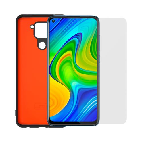 Kit Coque Silicone TPU Noire + Verre Trempé Pour Xiaomi Redmi 10 - Marque Little Boutik