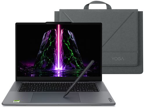 Pack PC Portable Lenovo Yoga Pro 9 15N1X11 15.3" OLED 165Hz Nvidia Rtx Spark N1X 64Go Ram 2To SSD Gris Tonnerre + Stylet Yoga Pen 2 + Housse