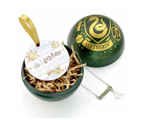 Boule de Noël et collier Genki Corp Wizarding World Slytherin® Harry Potter