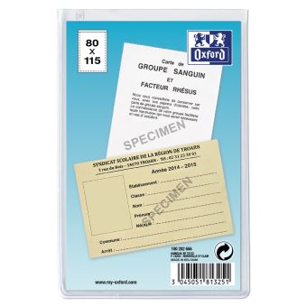 Etui multi-usage Oxford 8 x 11,5 cm Transparent - 1