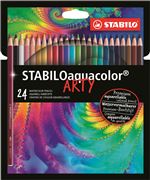 Pack de 24 crayons aquarellables Stabilo Aquacolor Arty