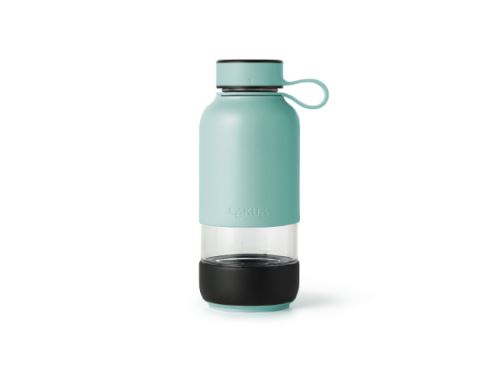 Lékué Bottle To Go uit glas blauw