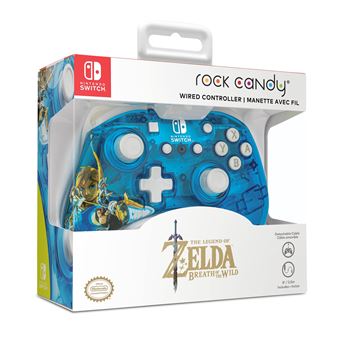 Manette gaming filaire pour Nintendo Switch Pdp Rock Candy Mini Zelda