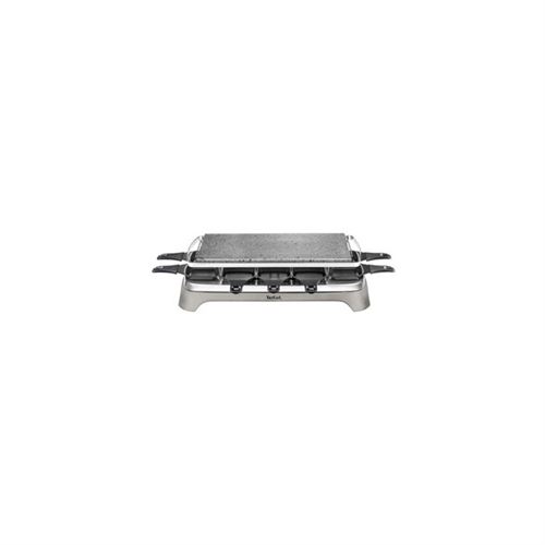 Appareil à raclette et pierrade® Tefal Inox et Design PR457B12 1350 W Noir et Argent