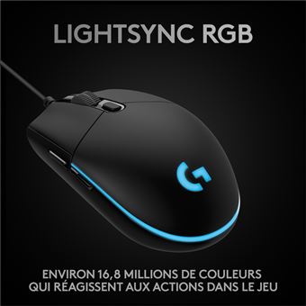 Souris Gaming filaire Logitech G Pro Hero Noir