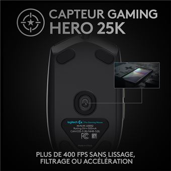 Souris Gaming filaire Logitech G Pro Hero Noir